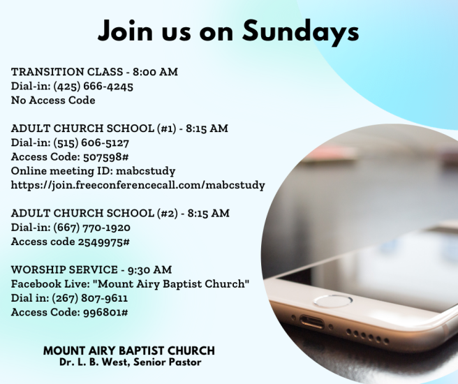 Join Us Sunday flyer